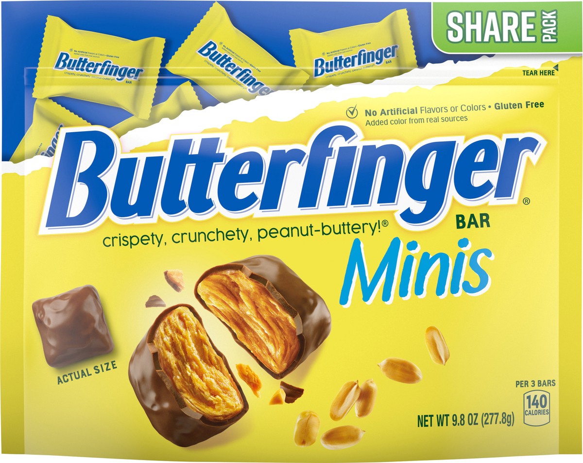 slide 11 of 12, Butterfinger Minis Bar Share Pack 9.8 oz, 9.8 oz