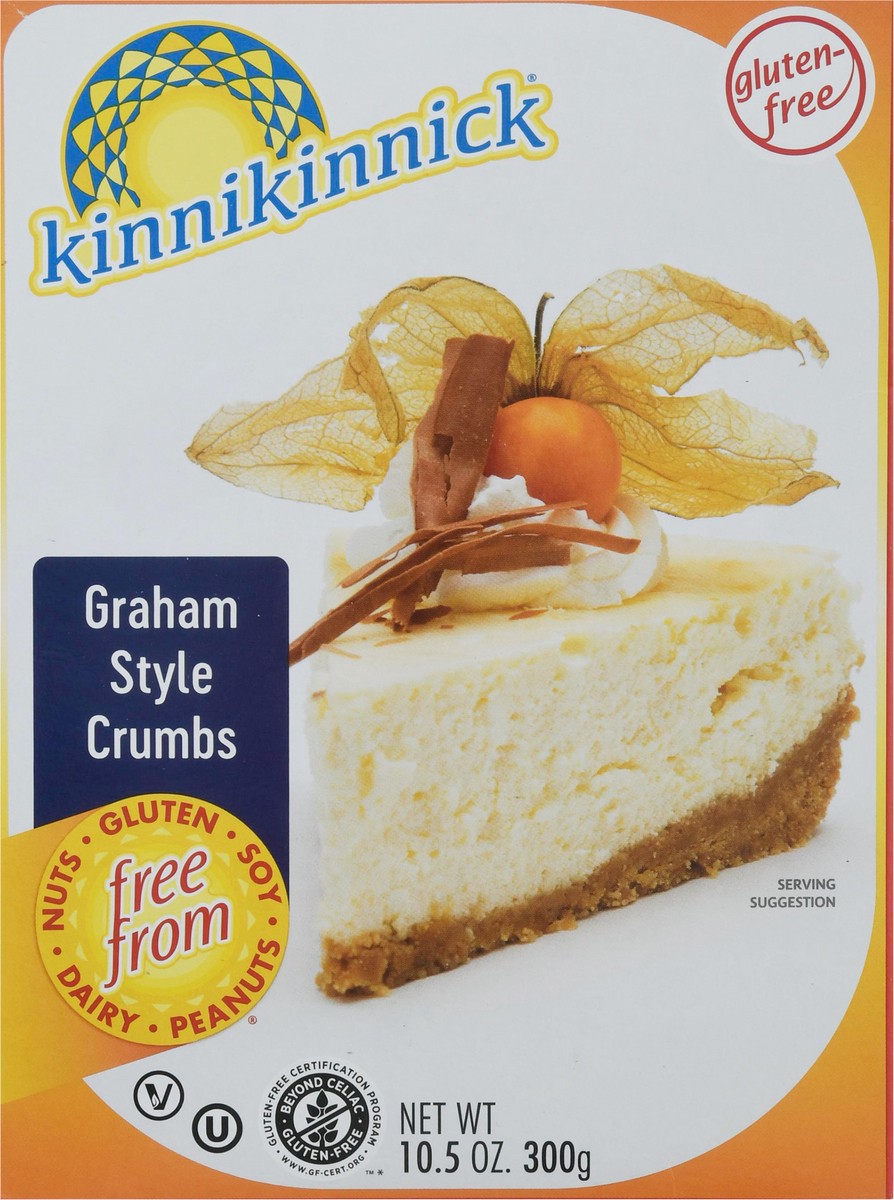 slide 13 of 13, Kinnikinnick Foods Kinnik Grahm Style Crumbs, 10.5 oz