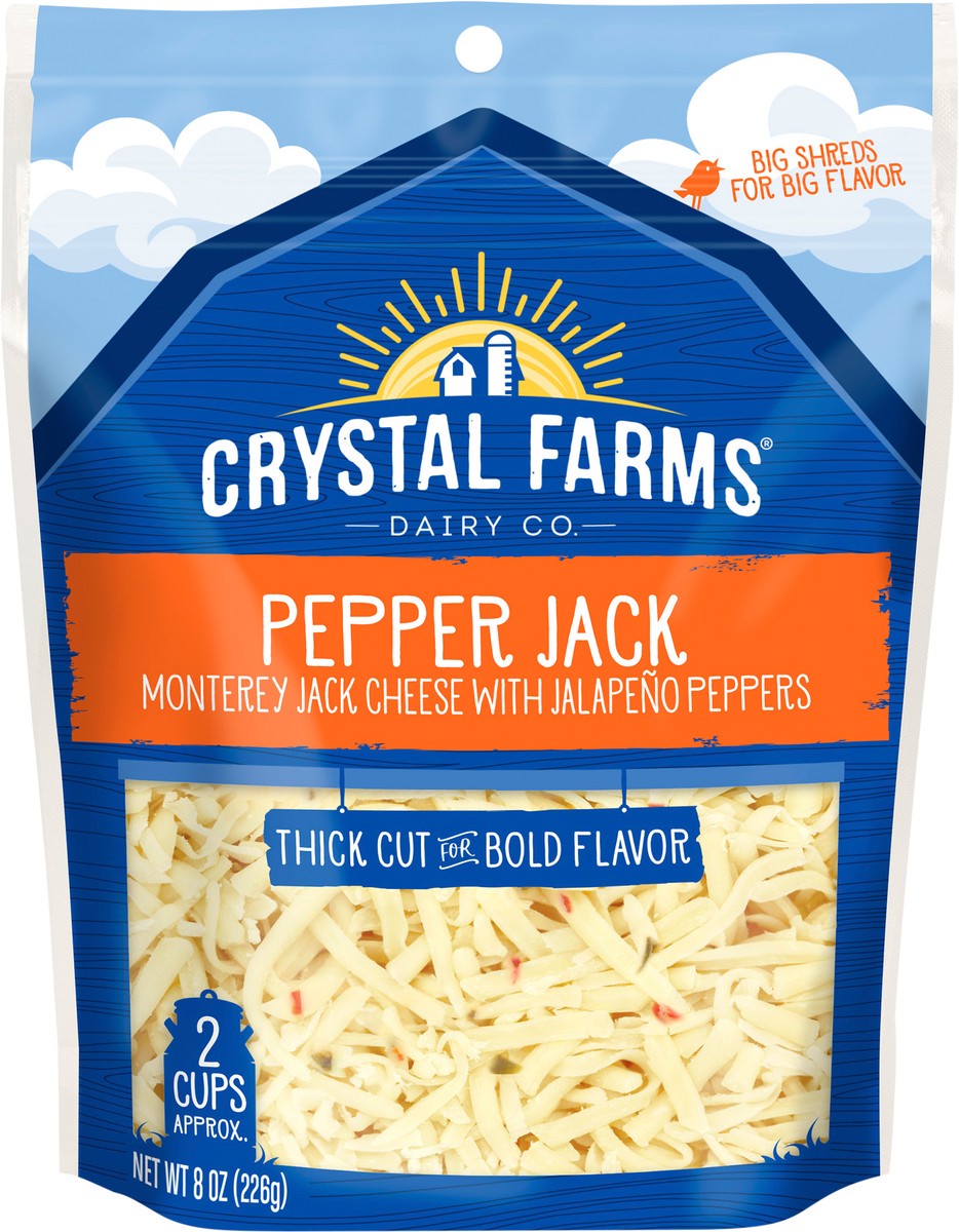 slide 6 of 6, Crystal Farms Shredded Cheese, 8 oz