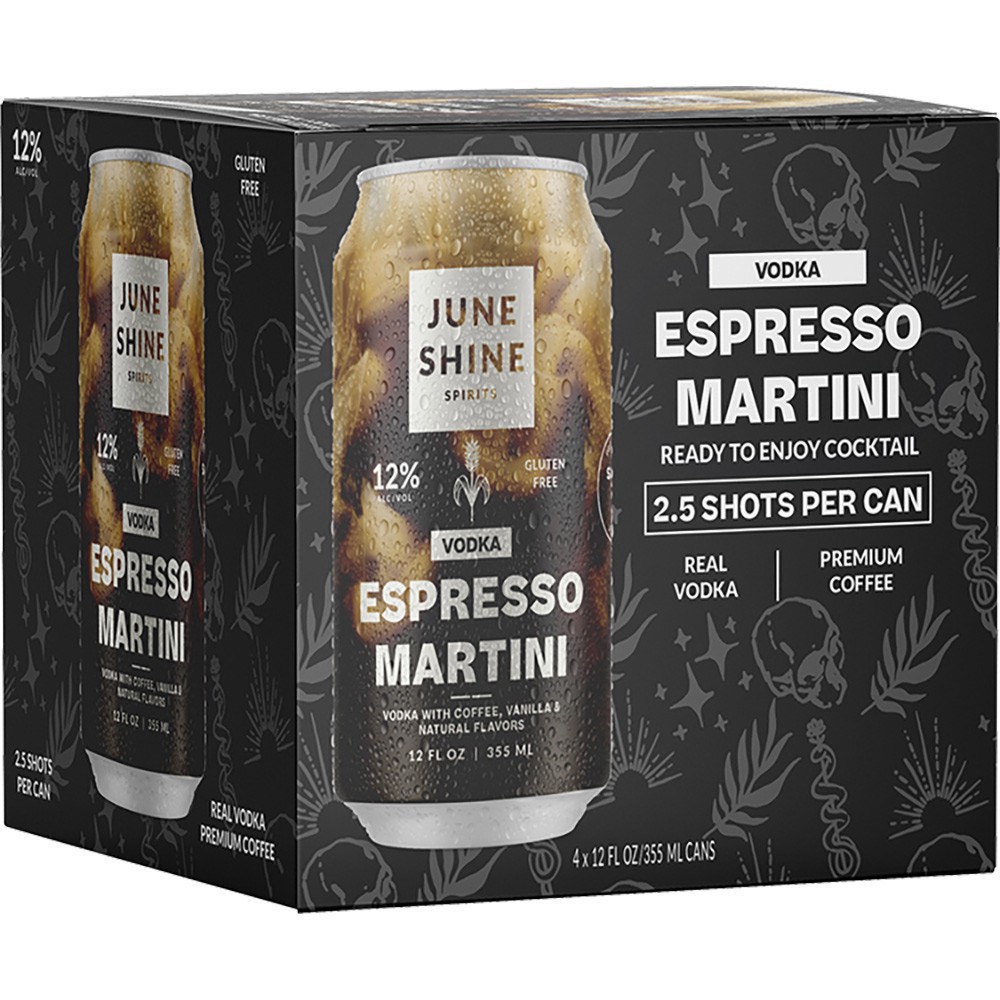 slide 1 of 1, Juneshine Espresso Martini, 4 ct; 12 oz