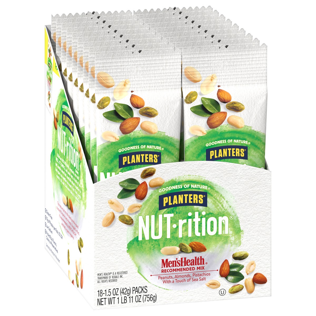 slide 2 of 11, Planters Nut-rition Men's Health Recommended Mix Pack 18 ea, 18 ct