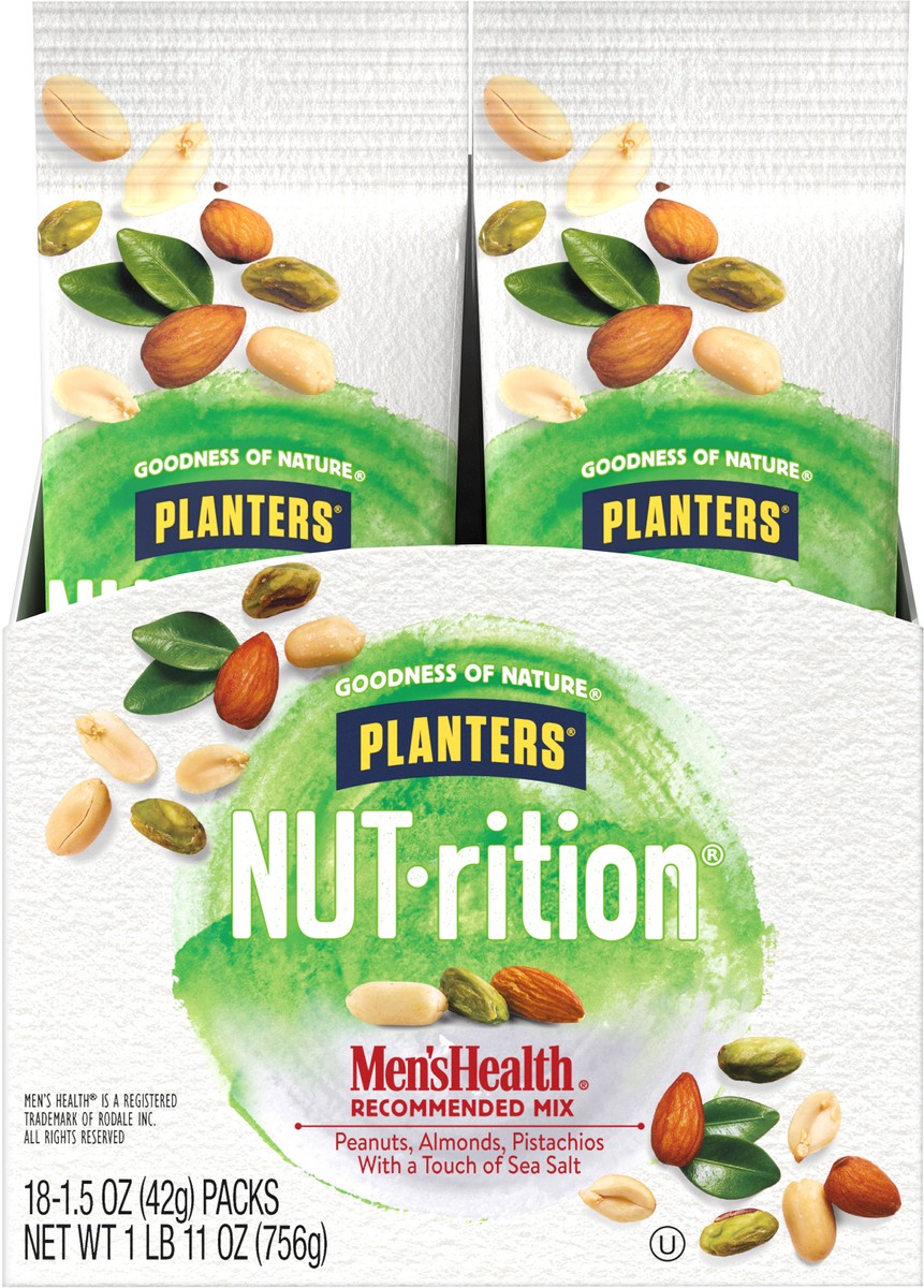 slide 8 of 11, Planters Nut-rition Men's Health Recommended Mix Pack 18 ea, 18 ct