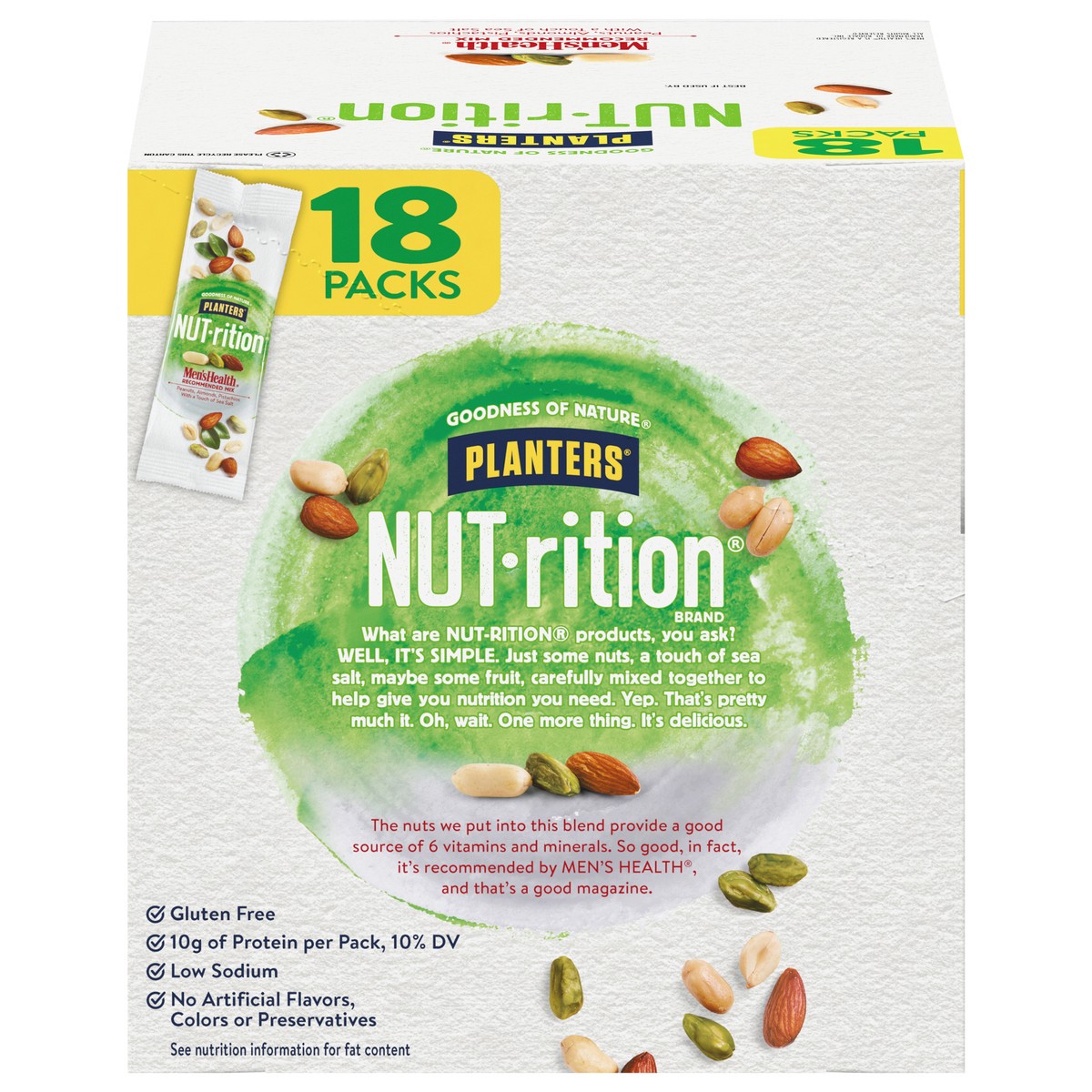 slide 1 of 11, Planters Nut-rition Men's Health Recommended Mix Pack 18 ea, 18 ct