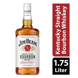 Jim Beam Kentucky Straight Bourbon Whiskey 1.75 L