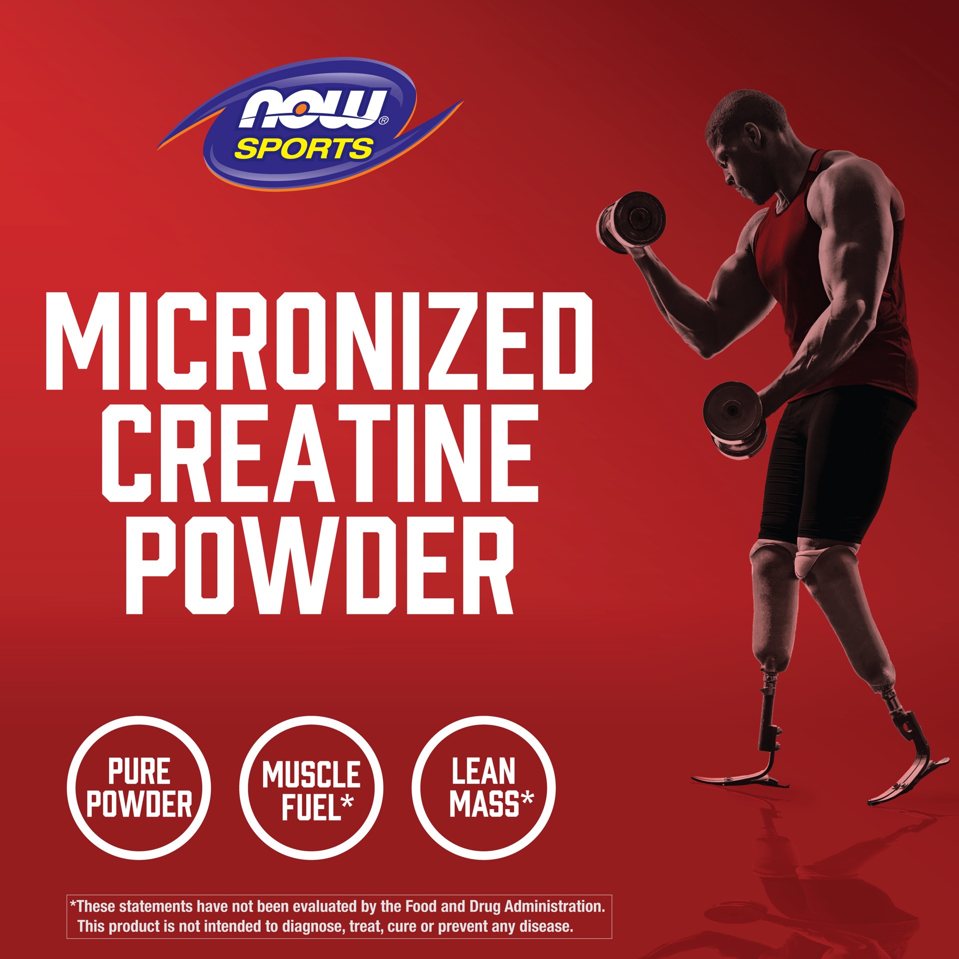 slide 4 of 5, NOW Creatine Monohydrate, Micronized Powder - 1.1 lbs. (500 g), 1 ct