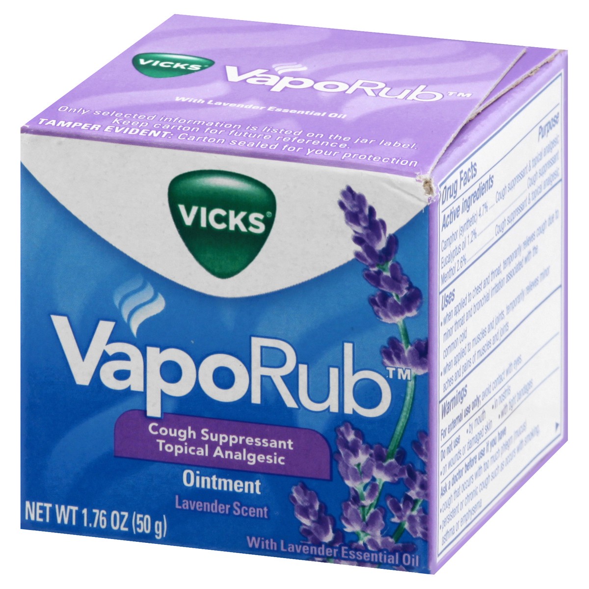 slide 2 of 12, Vicks VapoRub Lavender Scent Ointment 1.76 oz, 1.76 oz