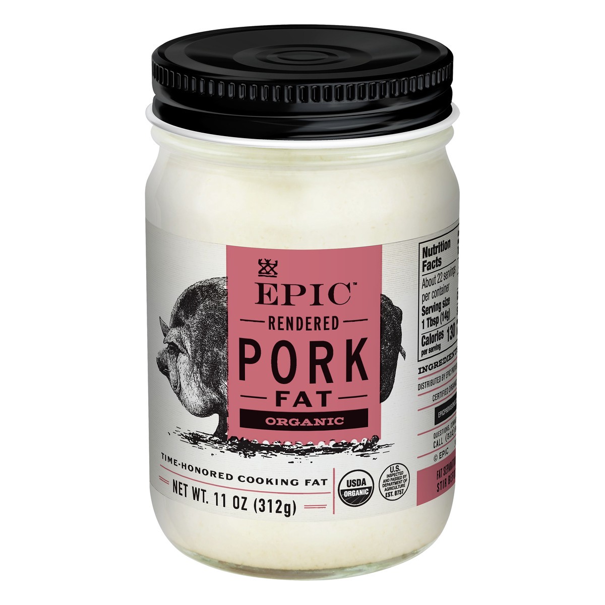 slide 3 of 9, Epic Pork Lard Oil, 11 oz