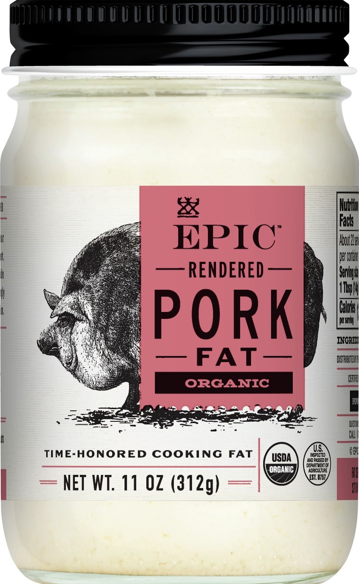 slide 1 of 9, Epic Pork Lard Oil, 11 oz