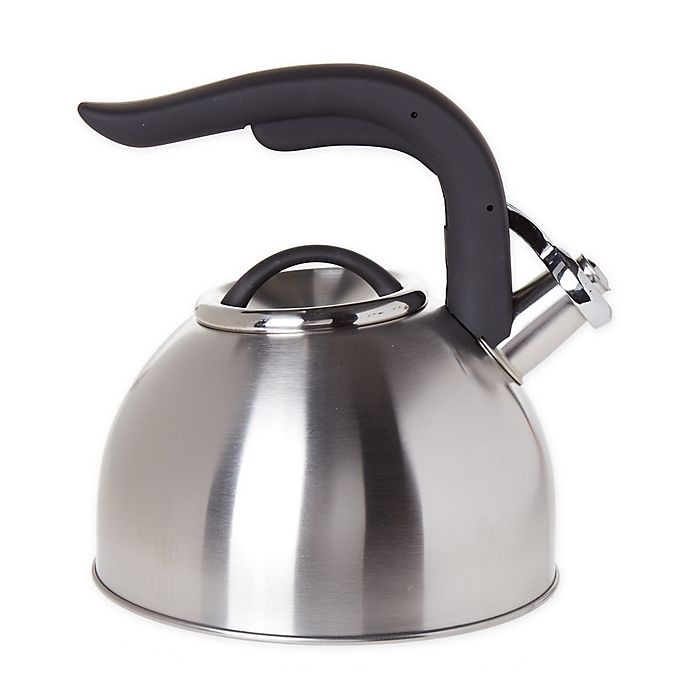 Stainless Steel Whistling Tea Kettle - 2.1 Quarts, Stovetop