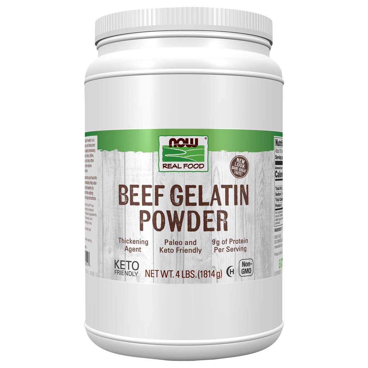 slide 5 of 10, NOW Natural Foods Beef Gelatin Powder - 4 lbs., 4 lb