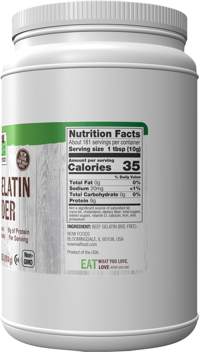 slide 7 of 10, NOW Natural Foods Beef Gelatin Powder - 4 lbs., 4 lb