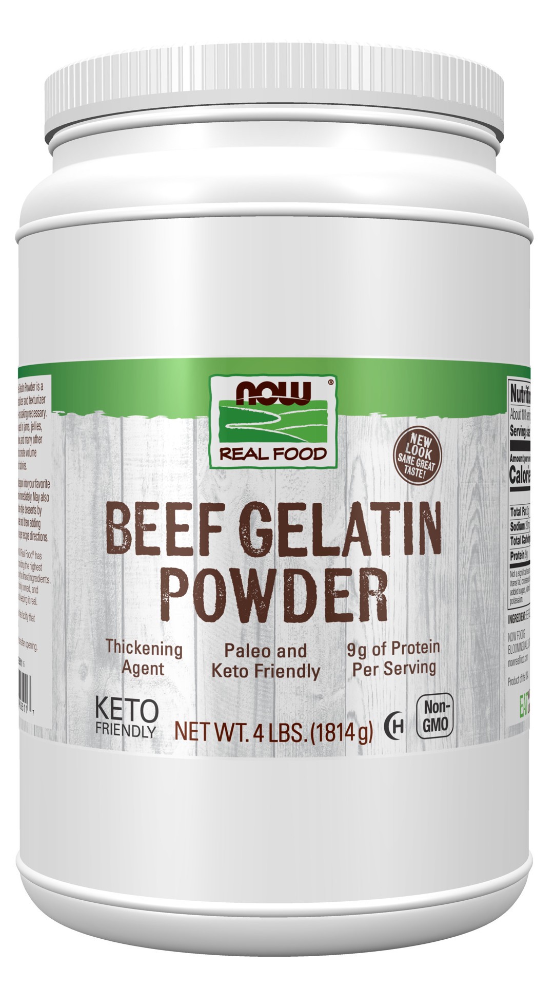 slide 1 of 10, NOW Natural Foods Beef Gelatin Powder - 4 lbs., 4 lb