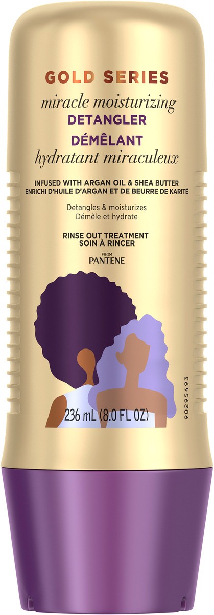slide 2 of 3, Pantene Gold Series from Pantene Miracle Detangler with Argon Oil, 12.8 fl oz