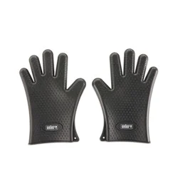 Weber Black Silicone Grilling Gloves, (-Pairs)