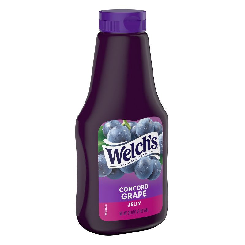 slide 3 of 5, Welch's Squeeze Concord Grape Jelly, 20 oz