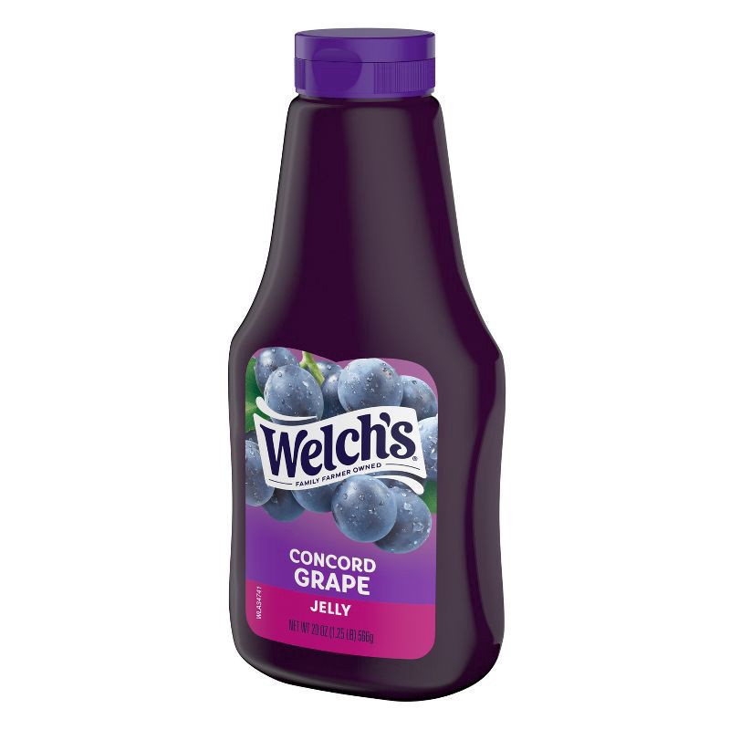 slide 4 of 5, Welch's Squeeze Concord Grape Jelly, 20 oz