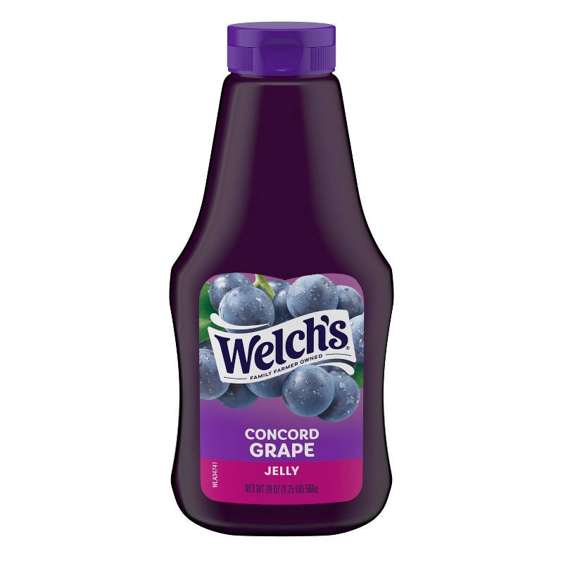 slide 1 of 5, Welch's Squeeze Concord Grape Jelly, 20 oz