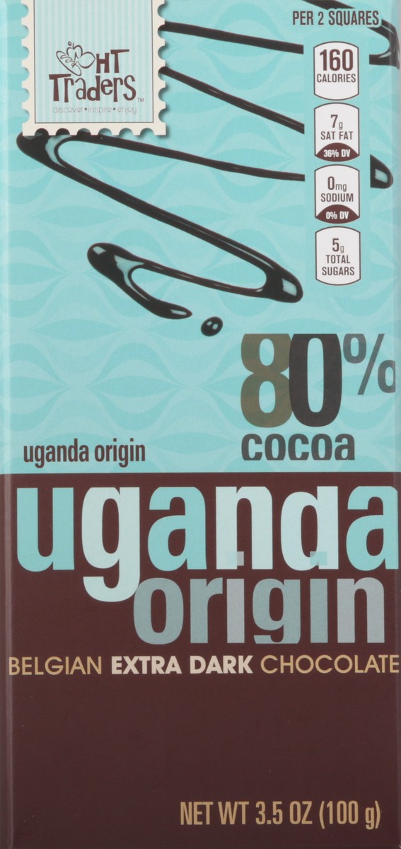 slide 1 of 12, Harris Teeter Traders Extra Dark Belgian Chocolate - 3.5 oz, 3.5 oz