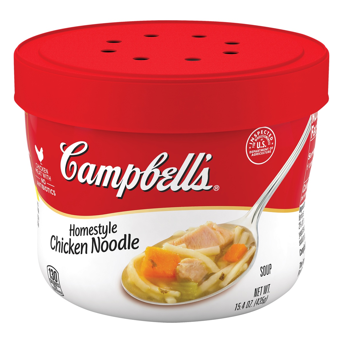 Campbell's Homestyle Chicken Noodle Soup Microwavable Bowl 15.4 oz | Shipt