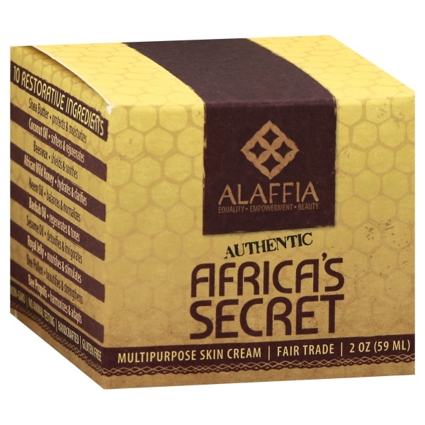 slide 1 of 1, Alaffia Africas Secret Unscented Skin Cream, 2 oz