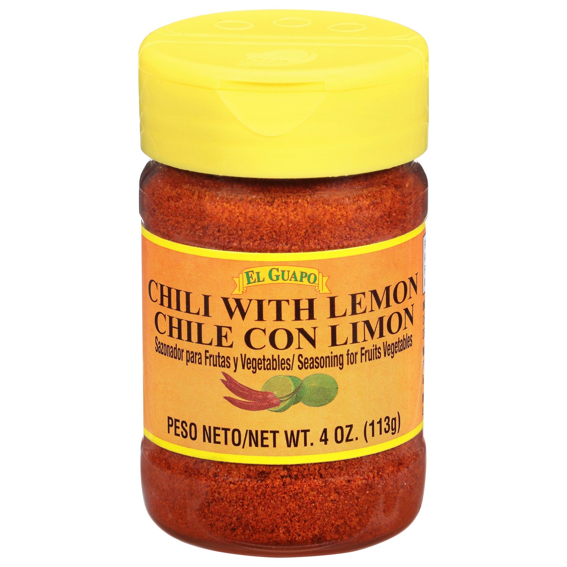 slide 1 of 5, El Guapo Chili with Lime (Chile con Limon), 4 oz, 4 oz