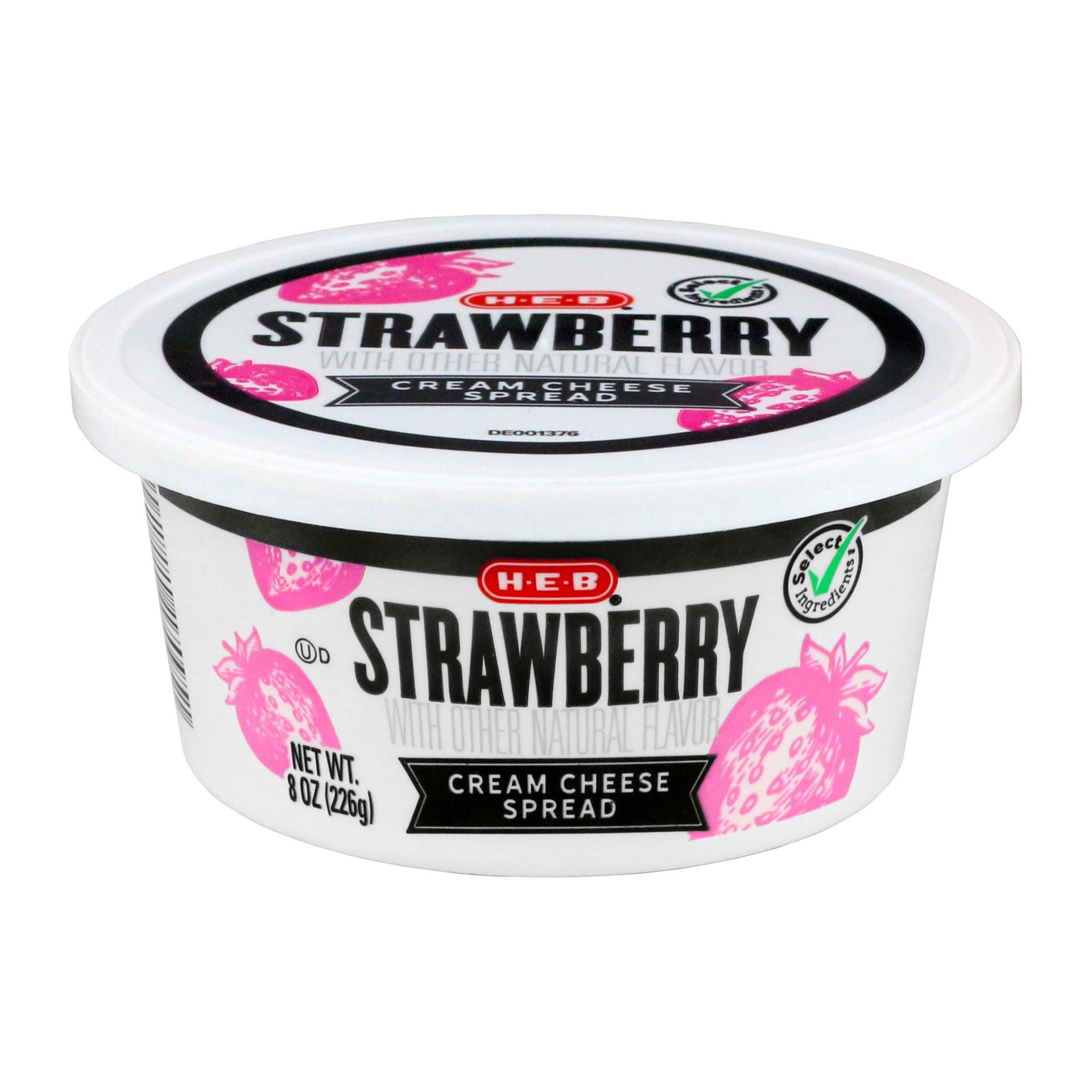 slide 1 of 1, H-E-B Strawberry Cream Cheese Spread, 8 oz