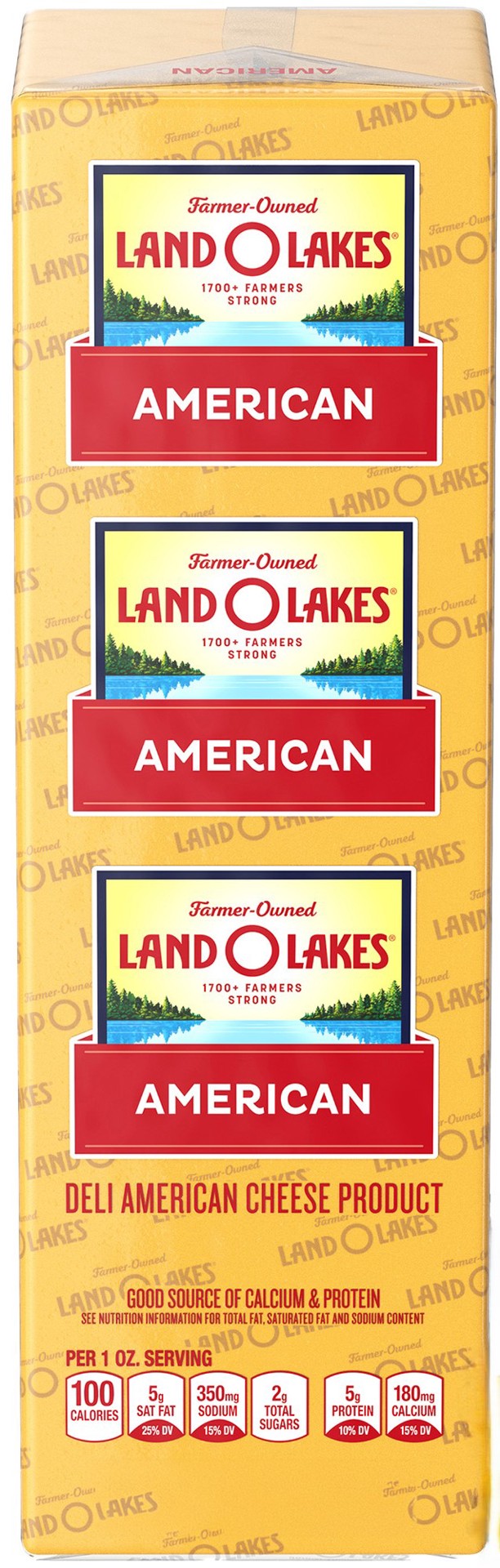 slide 1 of 4, Land O Lakes Land O'lakes Yellow American Cheese, Deli Slices, per lb
