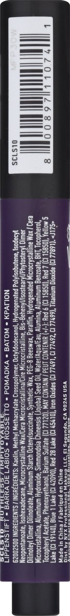 slide 3 of 11, NYX Professional Makeup Matte SCLS10 Ruthless Lipstick 0.05 oz, 0.05 fl oz