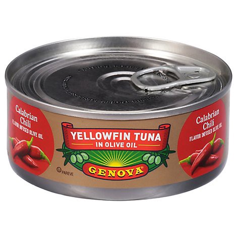 slide 1 of 1, Genova Yellowfin Solid Light Tuna In Calabrian Chili Olive Oil - 5 oz, 5 oz