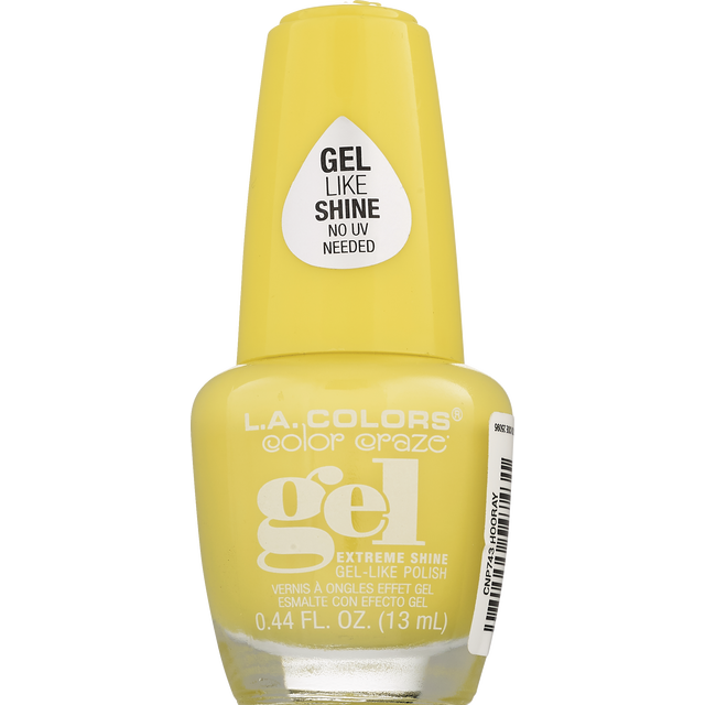 slide 1 of 1, L.A. Colors Color Craze Gel Nail Polish In Hooray., 0.44 fl oz