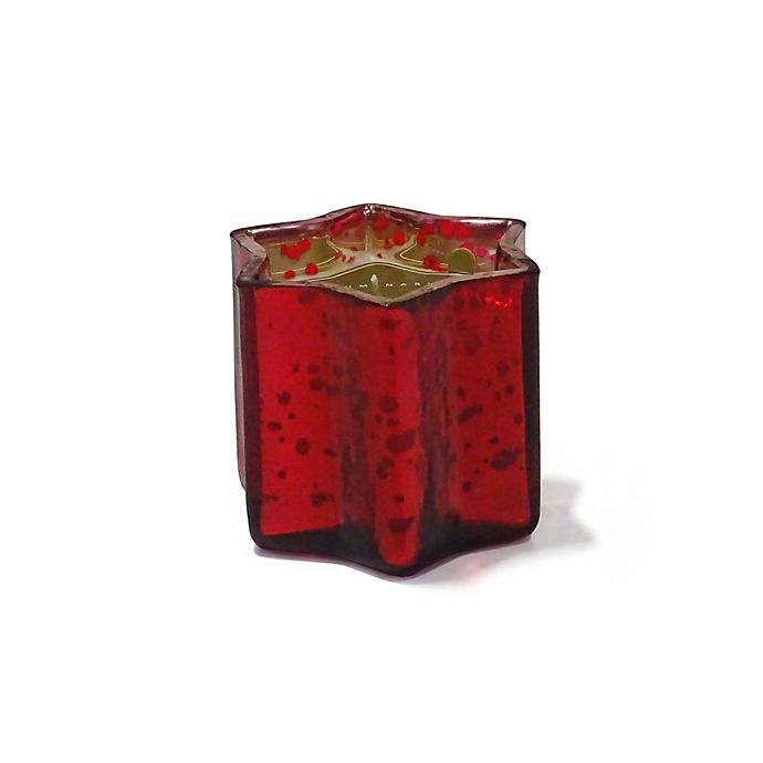 slide 1 of 2, Zodax Small Star Votive Candle - Red, 1 ct