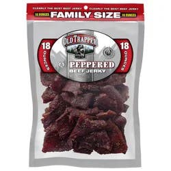 Old Trapper Peppered Beef Jerky Family Size 18 oz