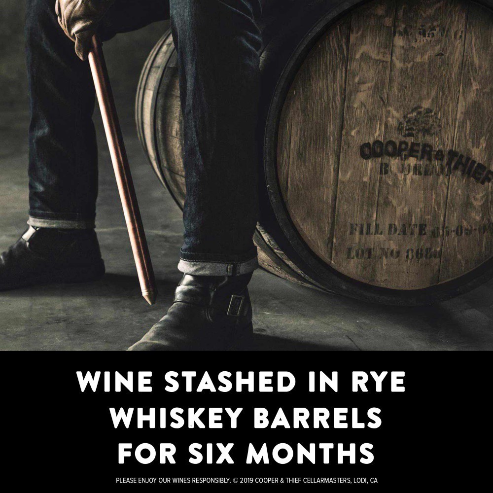 slide 2 of 7, Cooper and Thief Napa Valley Rye Barrel Aged Cabernet Sauvignon Red Wine, 750 mL Bottle, 25.36 fl oz