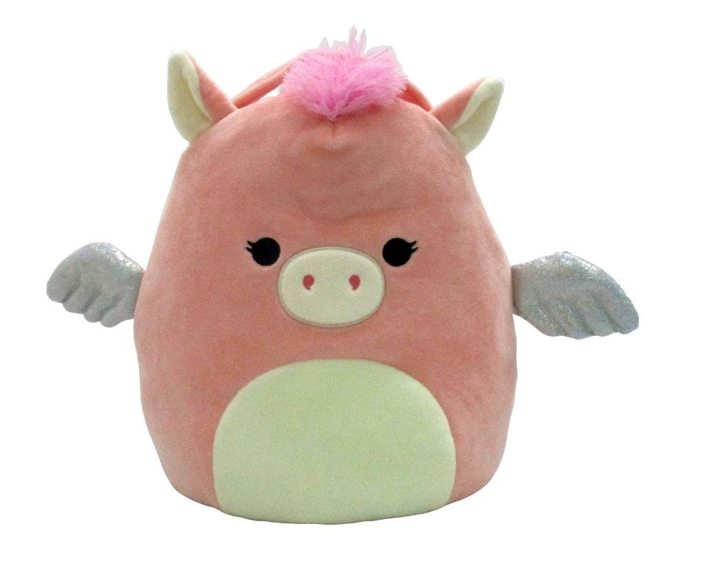 slide 1 of 1, Squishmallows Paloma Pink Pegasus Plush Treat Pail, 10 in