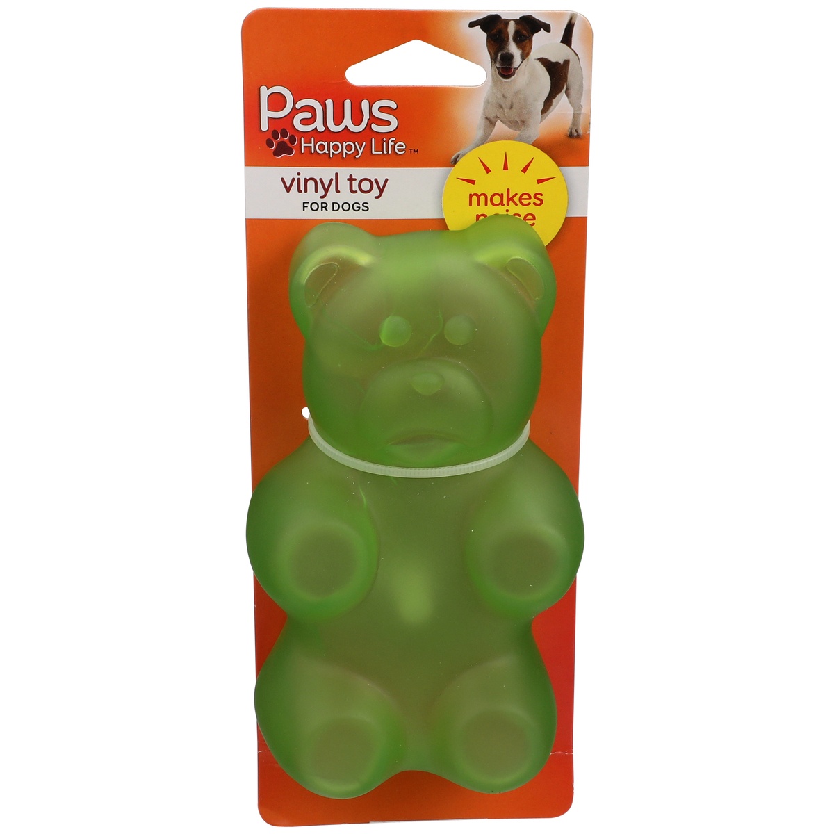 slide 1 of 1, Paws Happy Life Prem Vinyl Chewy Bear Dog Toy, 1 ct