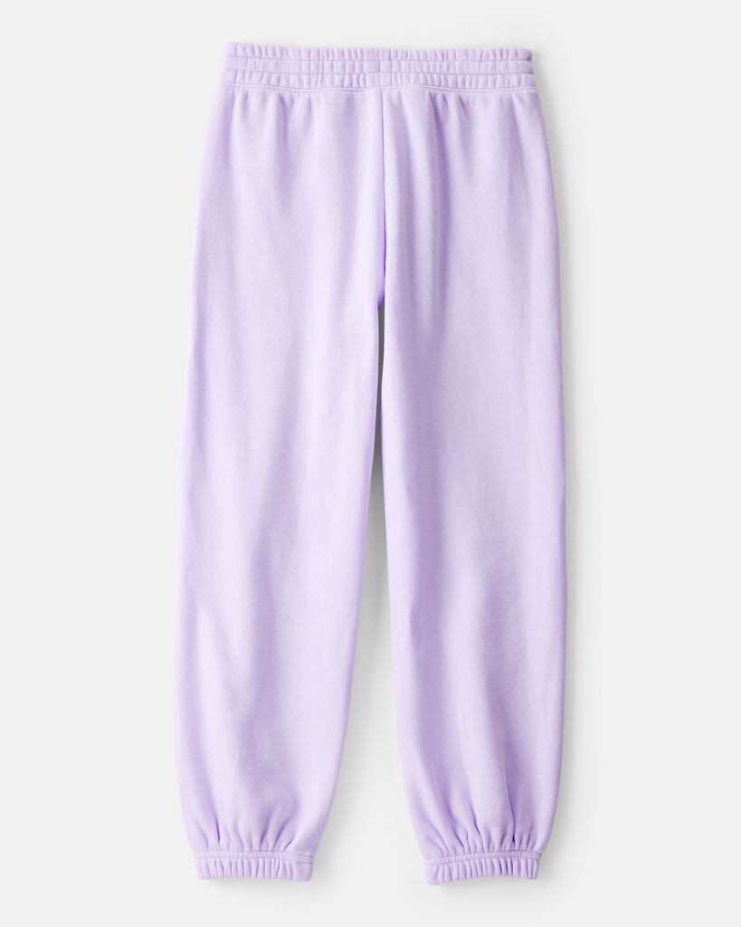 slide 2 of 3, Oshkosh Girls DayDream Fleece Knit Drawstring Joggers - Purple Purple 14, 1 ct