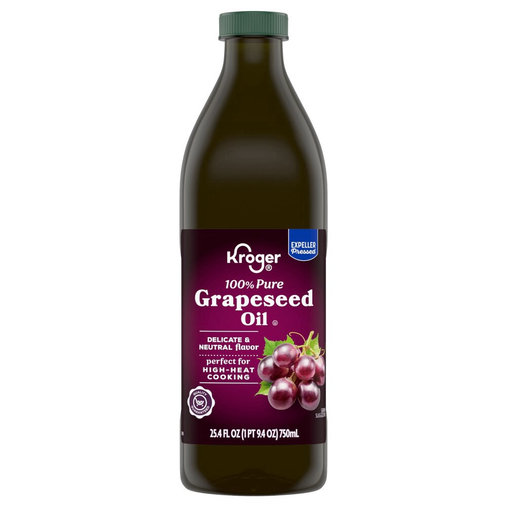slide 3 of 3, Kroger® 100% Pure Grapeseed Oil, 25.4 fl oz