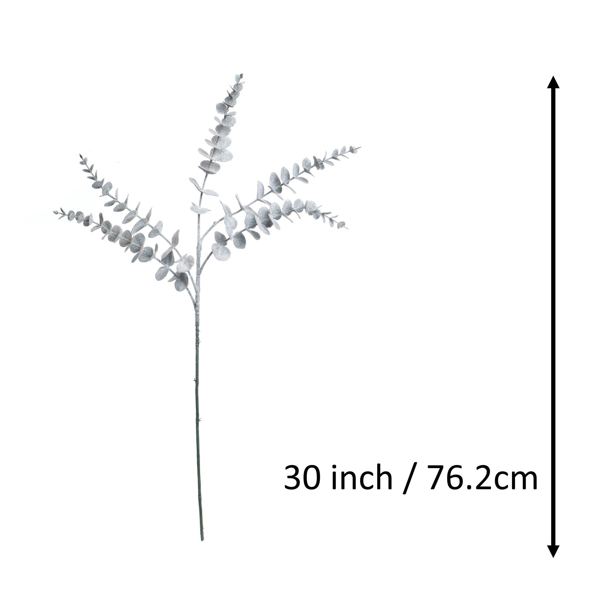 slide 2 of 3, 30" Frosted Glitter Eucalyptus Stem By Ashland, 30 in