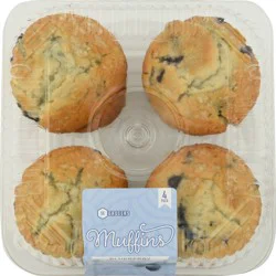 SE Grocers 4 Pack Blueberry Muffins 4 ea