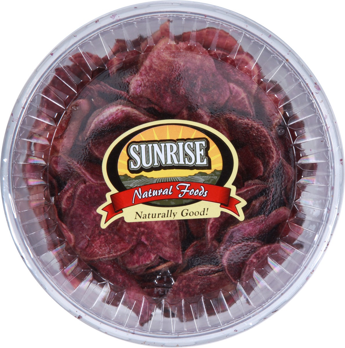 slide 2 of 9, Sunrise Natural Foods Purple Sweet Potato Chips, 6 oz