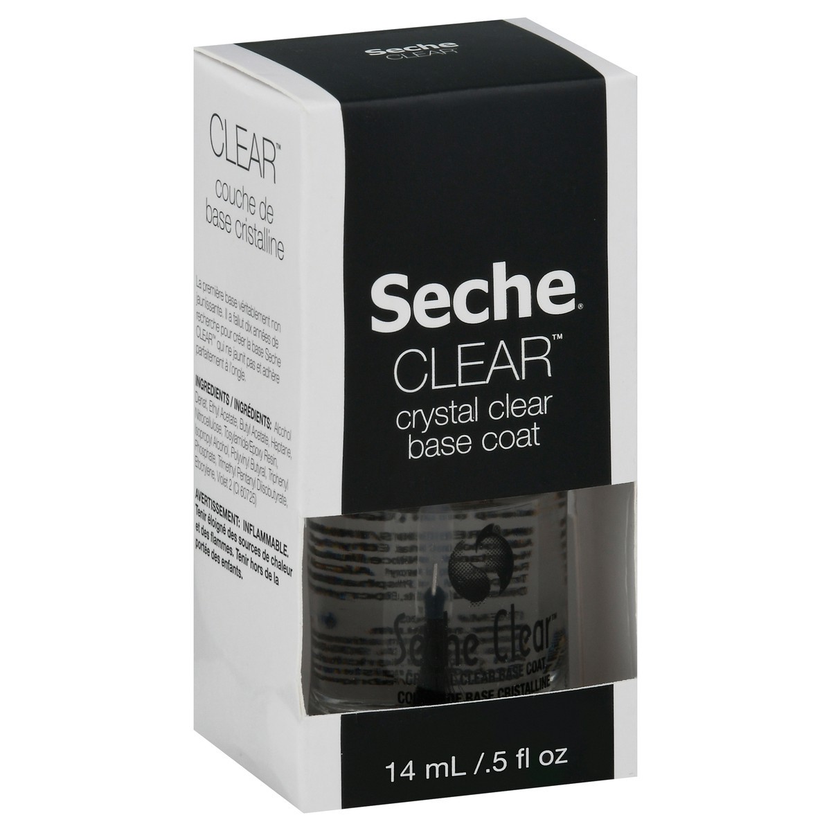 slide 3 of 9, Seche Crystal Clear Base Coat 0.5 fl oz, 0.5 fl oz