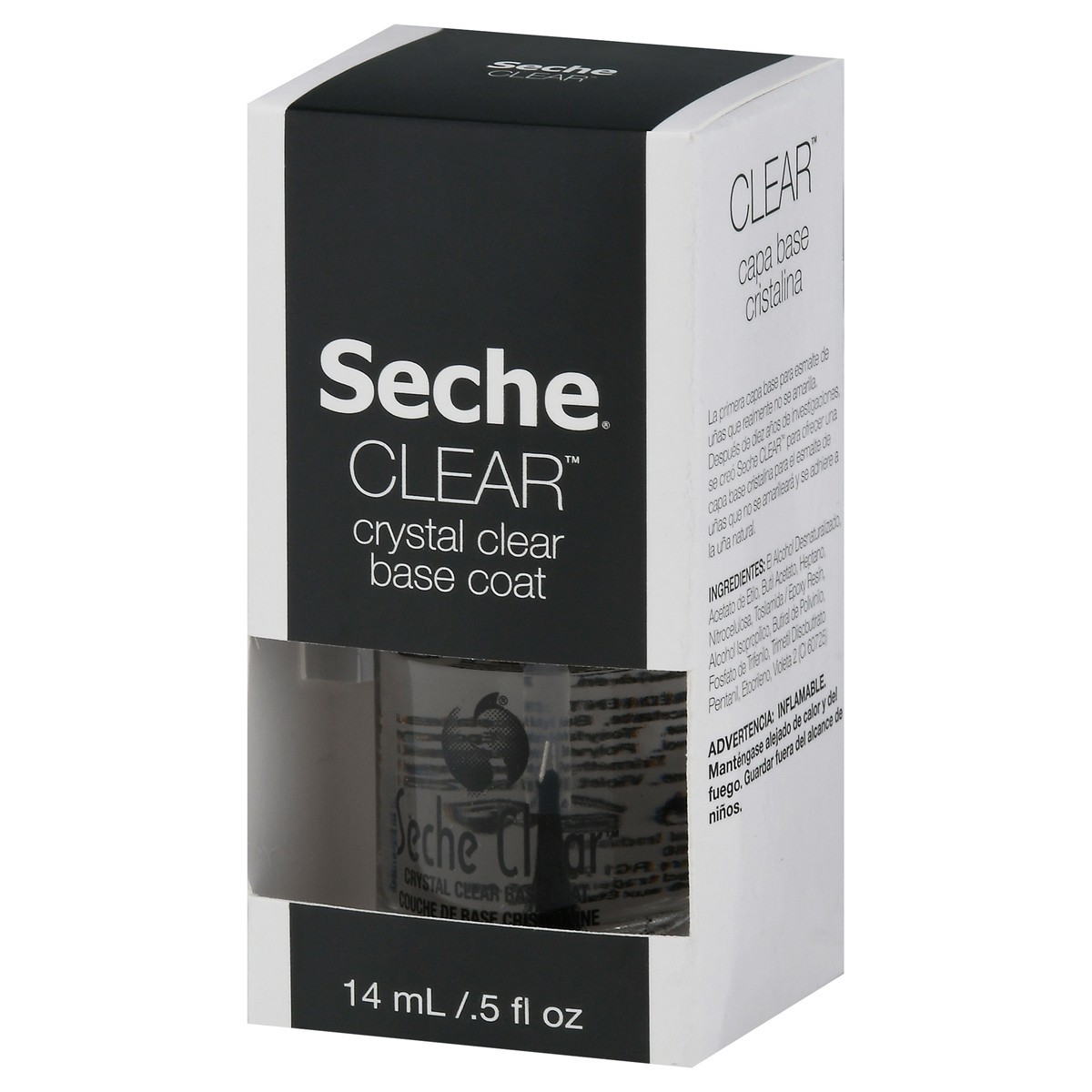 slide 6 of 9, Seche Crystal Clear Base Coat 0.5 fl oz, 0.5 fl oz