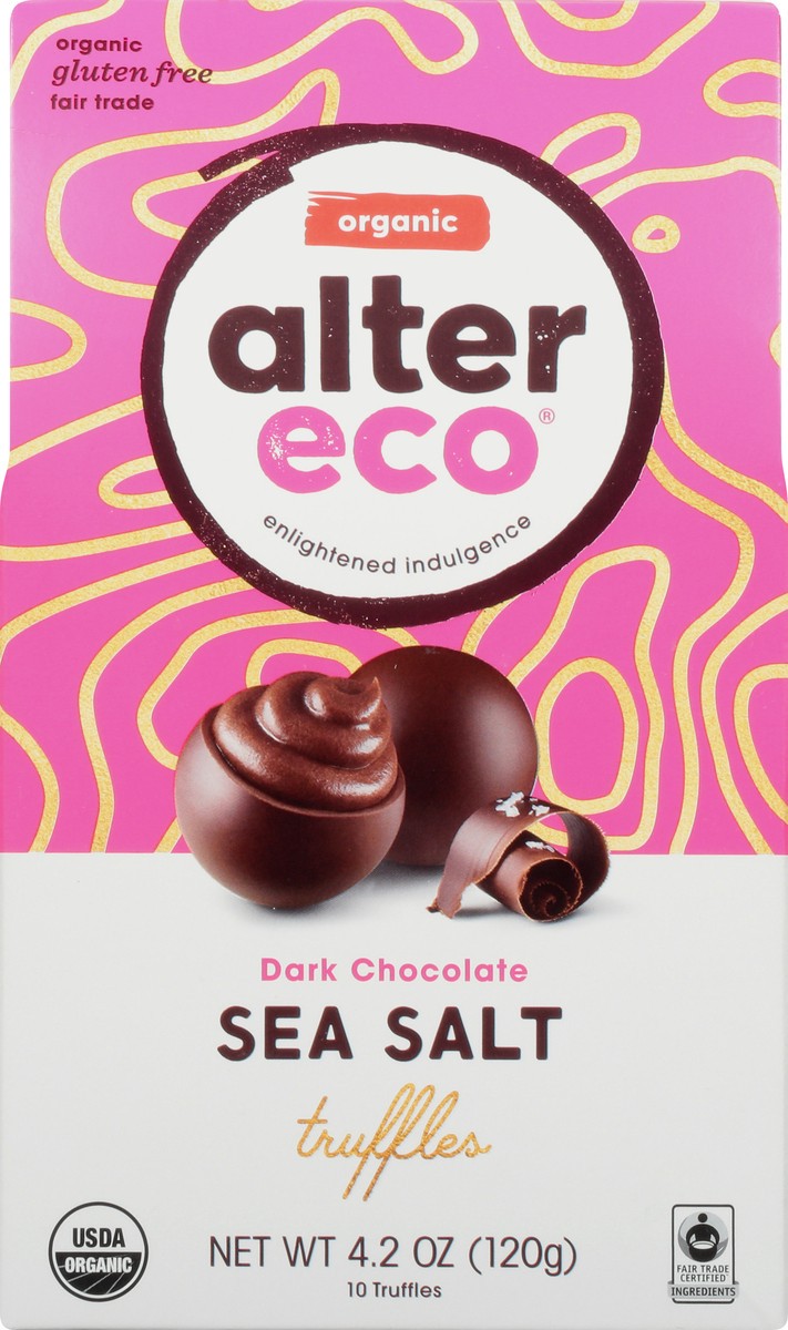 slide 10 of 12, Alter Eco Choc Truffle Sea Salt 4.2 Oz, 4.2 oz