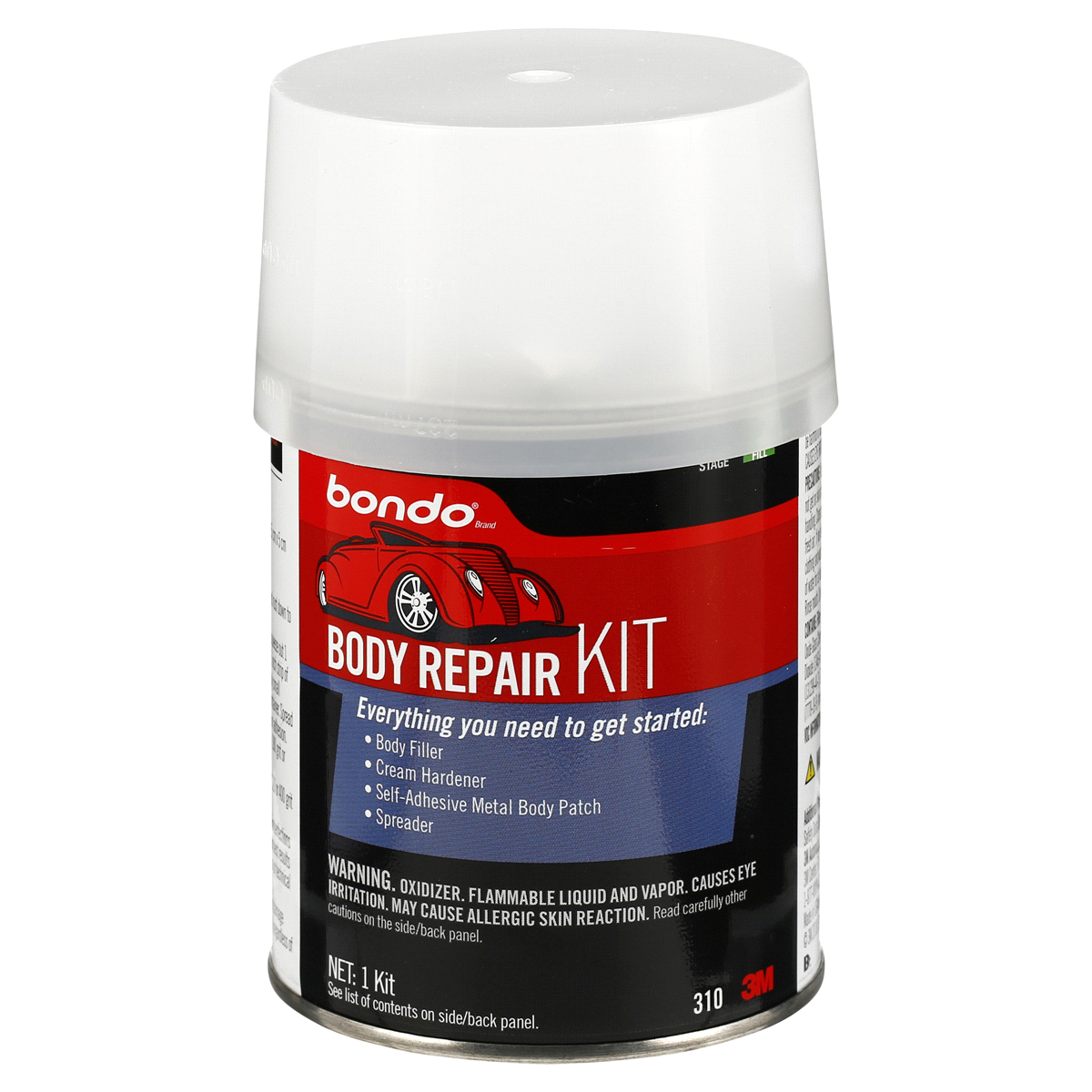 slide 1 of 5, 3M Bondo Body Repair Kit, 1 pint