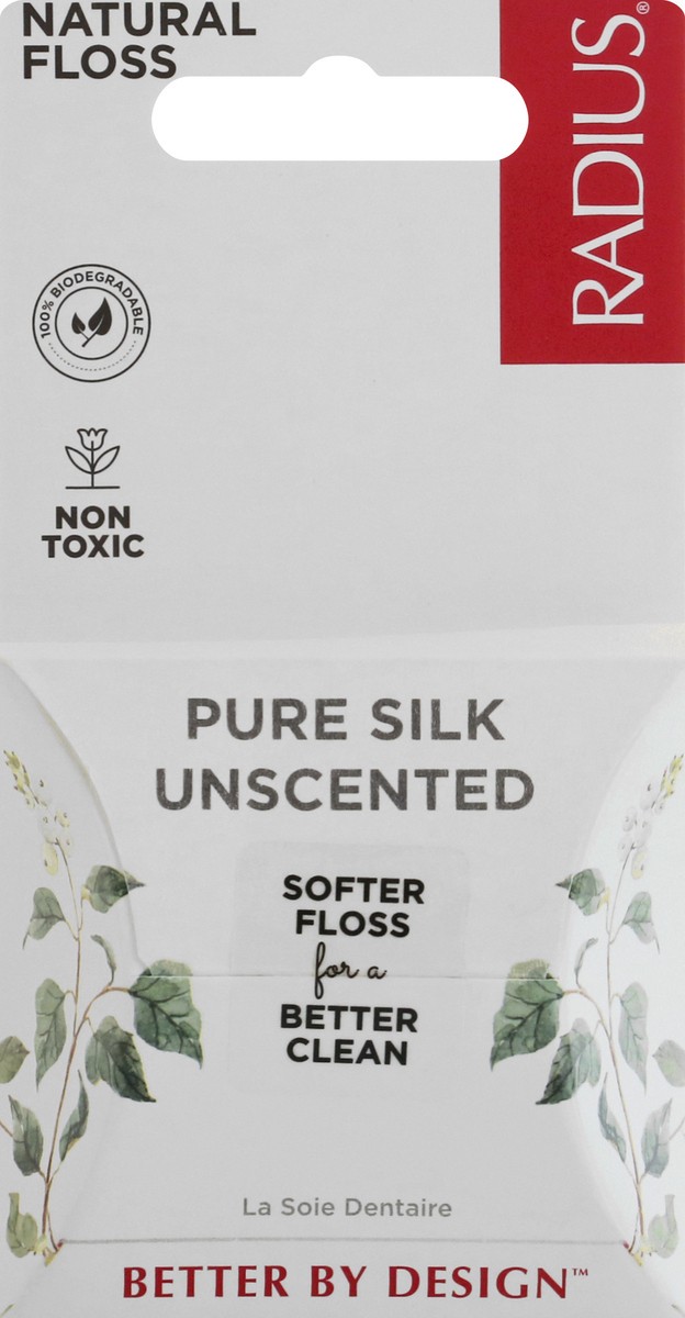 slide 2 of 9, Radius Pure Silk Natural Unscented Floss 1 ea, 1 ct