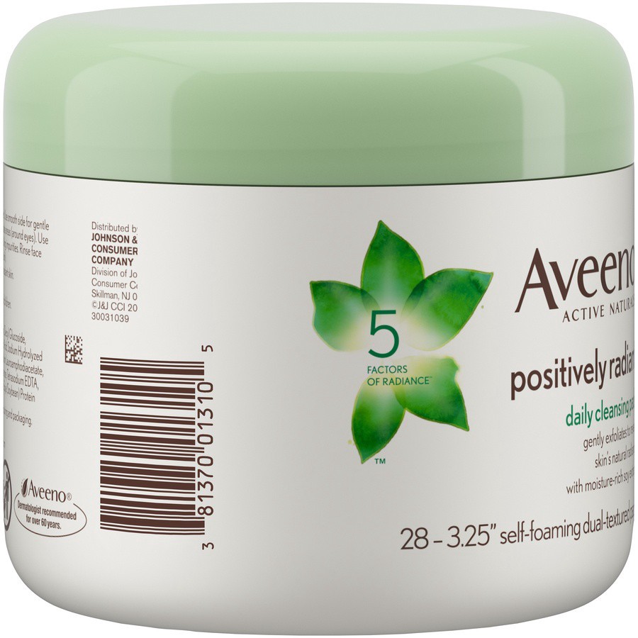 slide 2 of 6, AVEENO POSITIVELY RADIANT Daily  Cleansing Pads, 28 Count, 28 ct