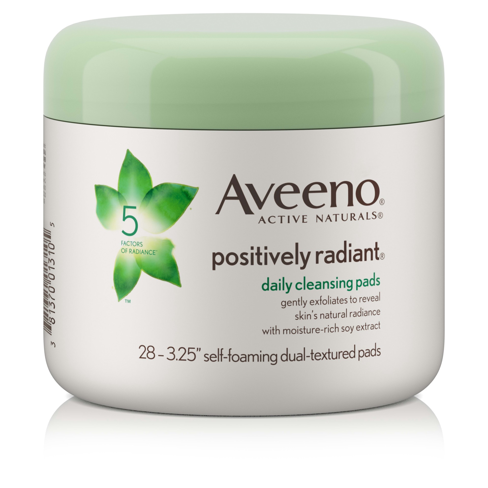 slide 1 of 6, AVEENO POSITIVELY RADIANT Daily  Cleansing Pads, 28 Count, 28 ct