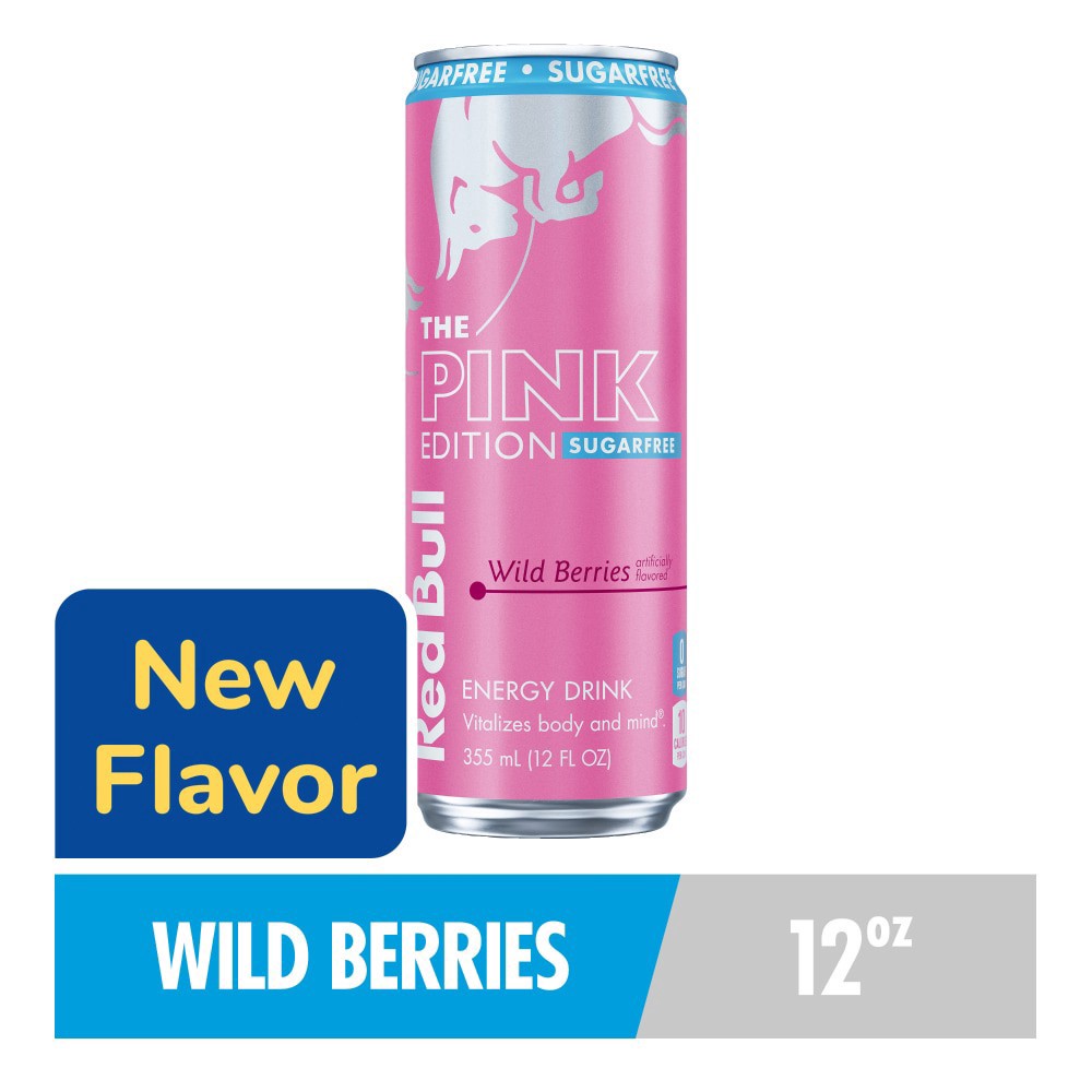 slide 6 of 6, Red Bull S/f Pink Edition, 12 oz