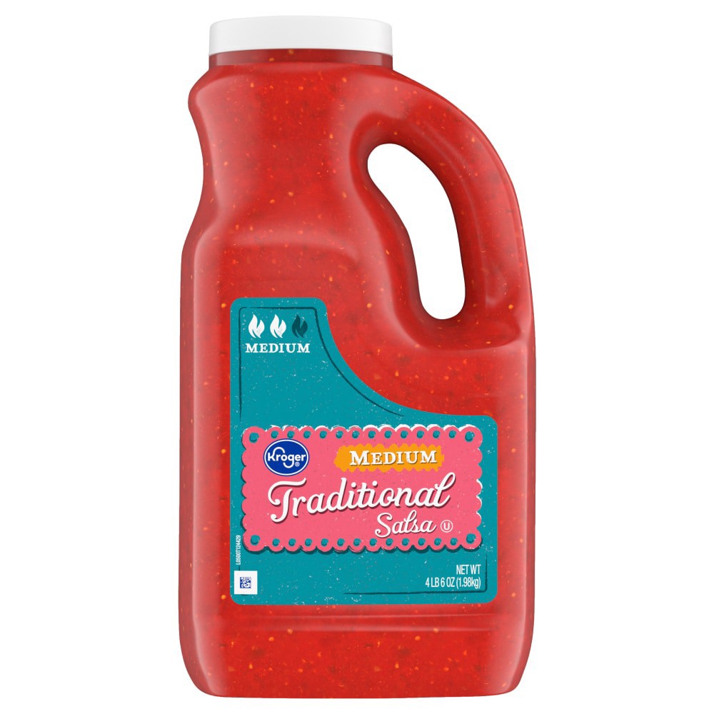 slide 1 of 3, Kroger® Traditional Medium Salsa, 72 oz