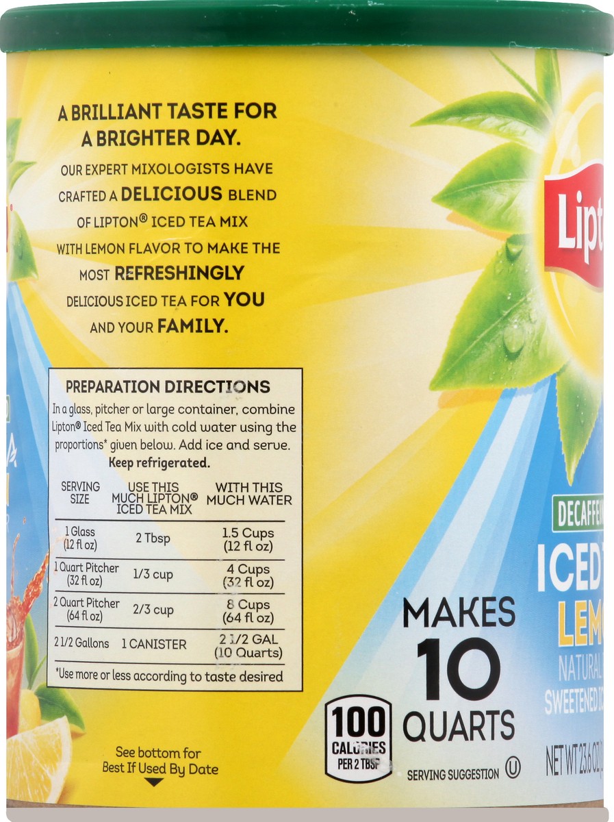 slide 4 of 8, Lipton Iced Tea Mix - 23.6 oz, 25.1 oz